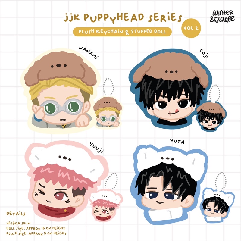 JUJUTSU KAISEN STUFFED DOLL &amp; PLUSH KEYCHAIN | Boneka anime Jujutsu Kaisen