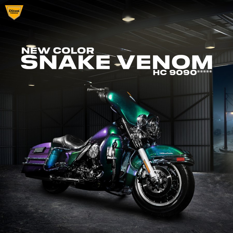 DITON PREMIUM ***** HC 9090 SNAKE VENOM HARLEY Bunglon Ungu Hijau Cat Semprot Pilox Pylox