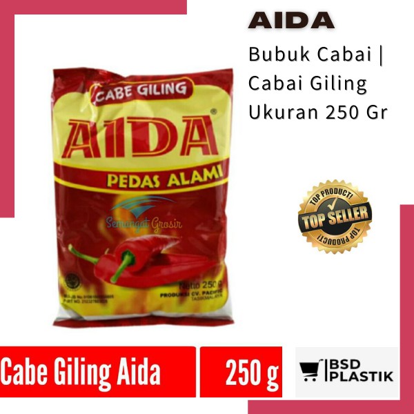 

Cabe Bubuk Aida Cabe Giling Bubuk Cabe Pedas Cabe Kering Bon cabe ukuran 250 gram