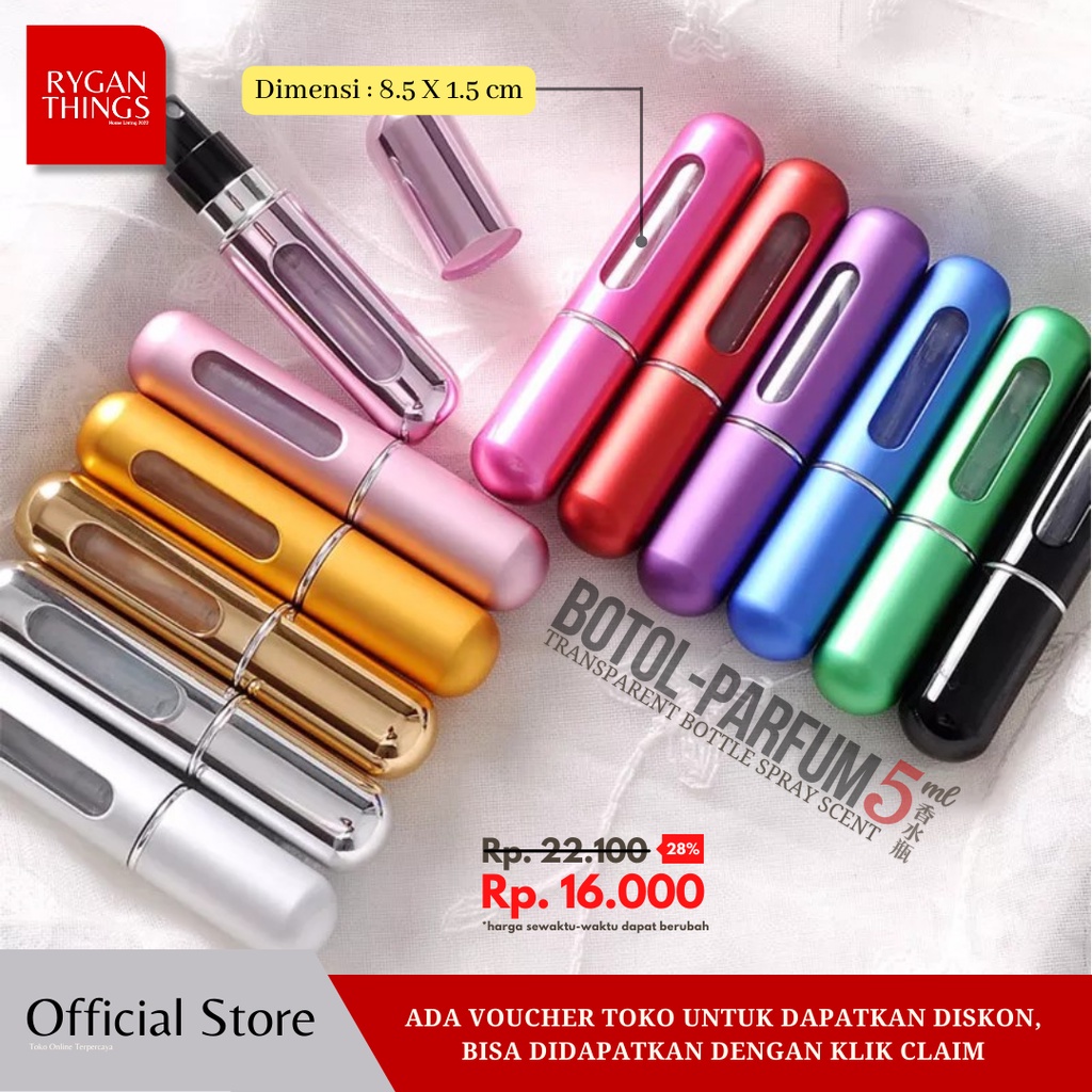 Botol Parfum Mini Spray Isi Ulang Refill Parfum Spray Bottle