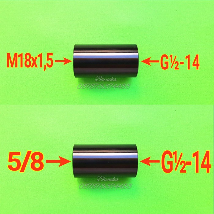 [MURAH] [BISA COD] Adapter / sambungan regulator paintball ke blok chamber bocap - Drat 5per8