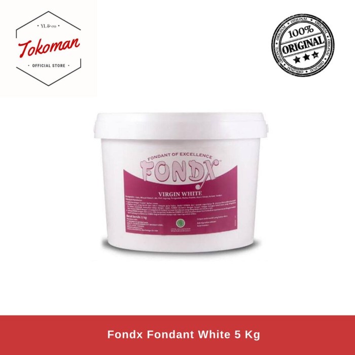 

Siap Kirim Fondx Fondant Virgin White 5 Kg