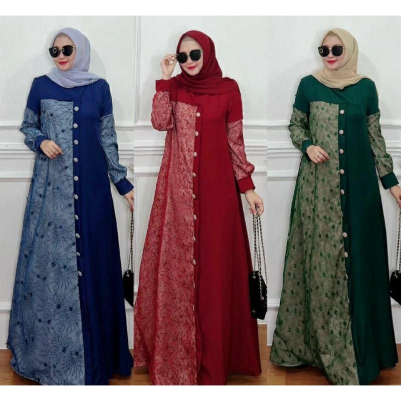 Zaskia Brokat Maxi Dress