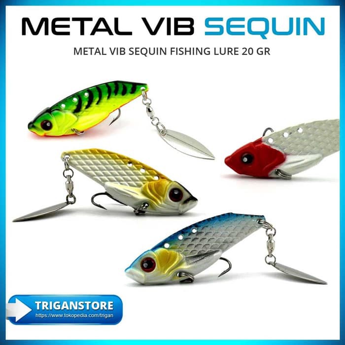 UP1604 umpan metal vib sequin noise umpan pancing metal lure mancing di laut