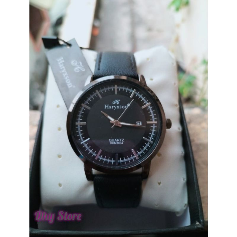 Jam Tangan Pria Kulit HARYXSON HCM3004 Original