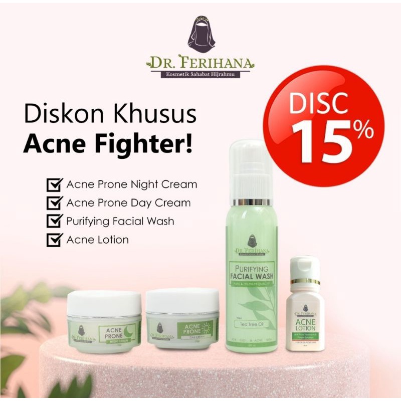 Paket Acne Prone Series dr Ferihana | sarasdrferihanacosmetics