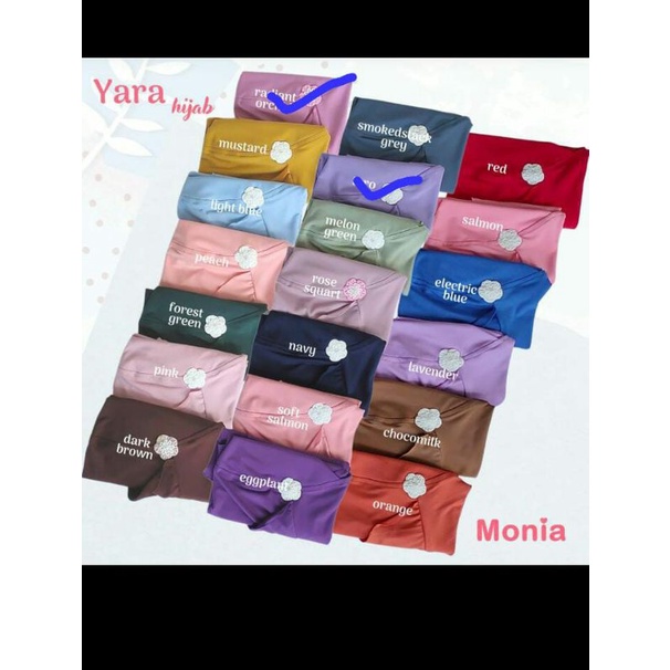 Yara Hijab by Monia Hijab Kids Eggplant size MLXL | Hijab Terbaru