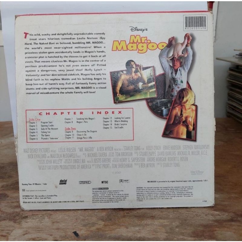 Kaset Laser disc Mr. Magoo