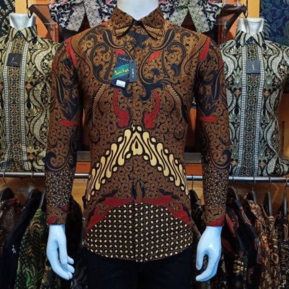 Batik pria Lengan Panjang Slimfit Modern Batik Slimfit Pria