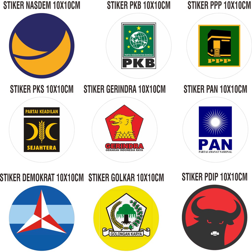 

STIKER VINYL PARTAI BULAT (DIJUAL SATUAN)