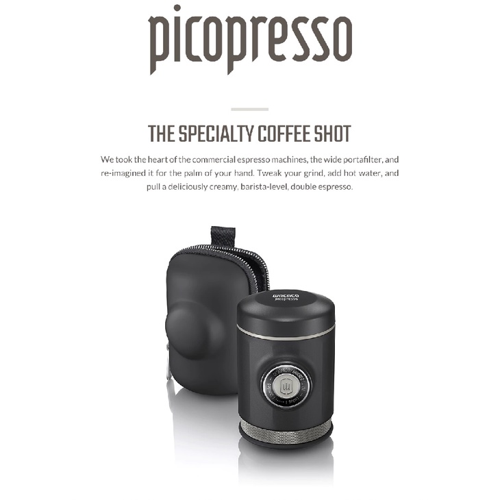 WACACO PICOPRESSO - Portable Espresso Machine - Nanopresso Upgrade Ver