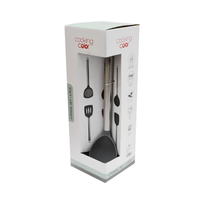 INFORMA - SUTIL SET YUNA UTENSIL SET OF 6 GREY bn17