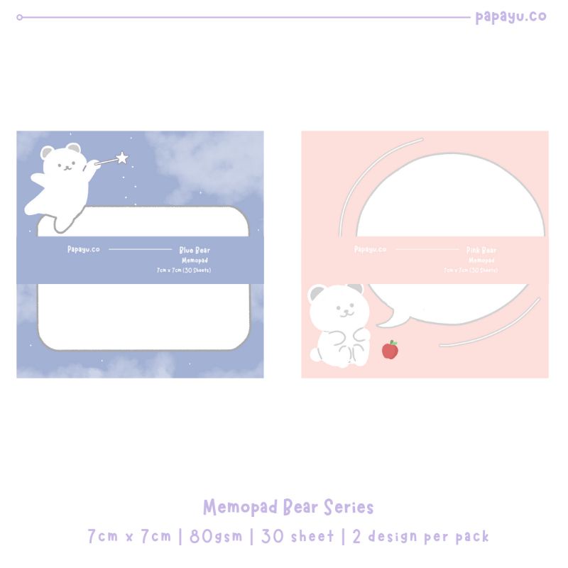 

Papayu Memopad Bear Series