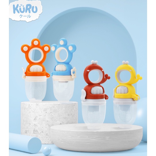 KURU Dot Empeng Bayi | Empeng Buah Sayur Putar | Premium Baby Fruit Teether