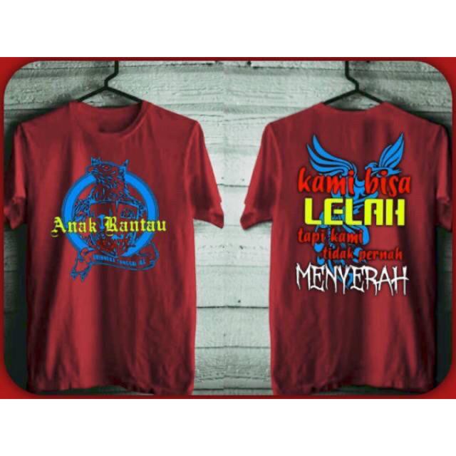 R12 KAOS  ANAK  RANTAU  MAROON LOGO BIRU KAOS  PRIA KAOS  