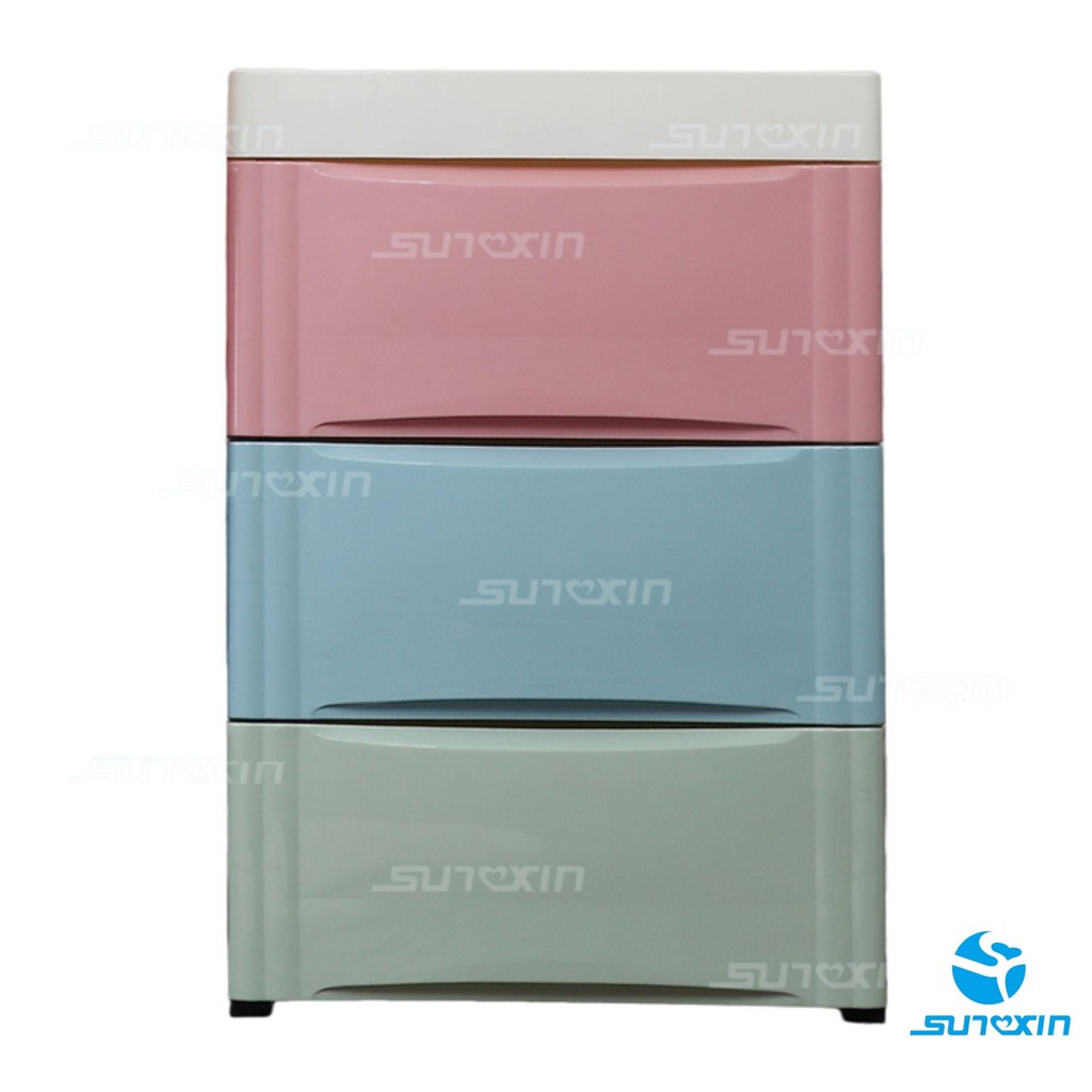 PLASTIC STORAGE CABINET  LEMARI  LACI PLASTIK  3 SUSUN 