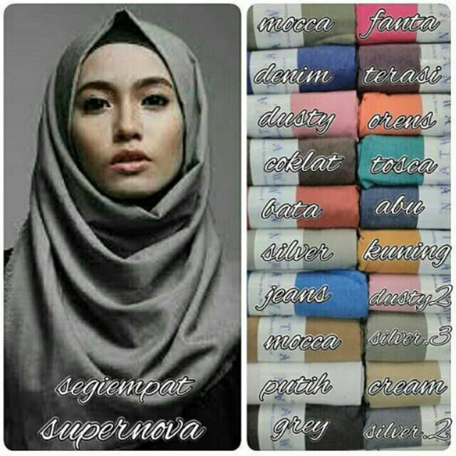 Segiempat supernova, kerudung segiempat, Grosir jilbab segiempat