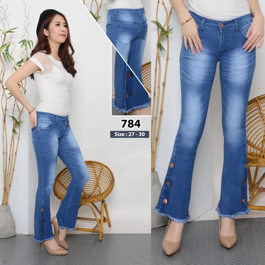 DORY CUTBRAY HIGHWAIST JEANS RAWIS BELAH KANCING SAMPING