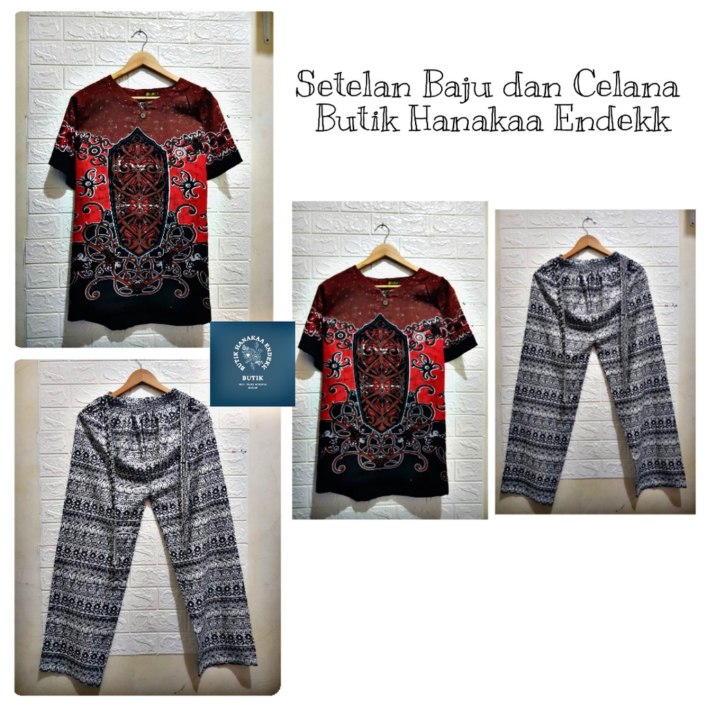 Set/Setelan Baju dan Celana Etnik Gala Pria/Wanita (Unisex)