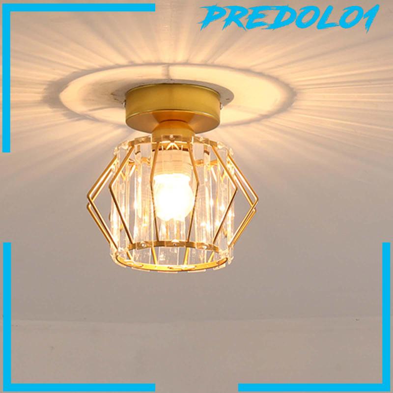 Nordic Style Crystal Ceiling Light E27 Base for Balcony Entryway Living Room