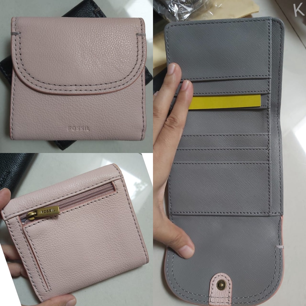 Dompet FossilOriginal Cleo Multi Dusty Rose New Original