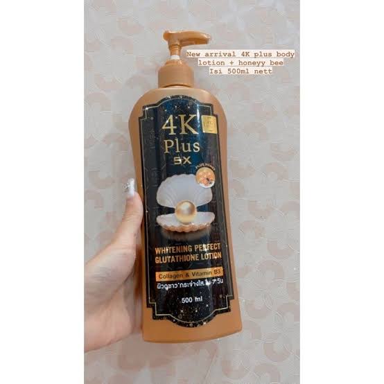 4K Plus 5X Whitening Perfect Gluthathione Lotion Plus Honey 500ML/lotion/handbody