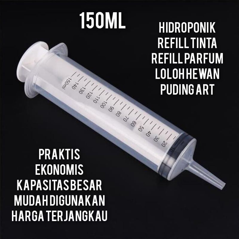 SUNTIKAN  SPET LOLOHAN SPUIT SYRINGE  SUNTIKAN  LOLOHAN MAKAN BURUNG 150ML SUNTIKAN HIDROPONIK