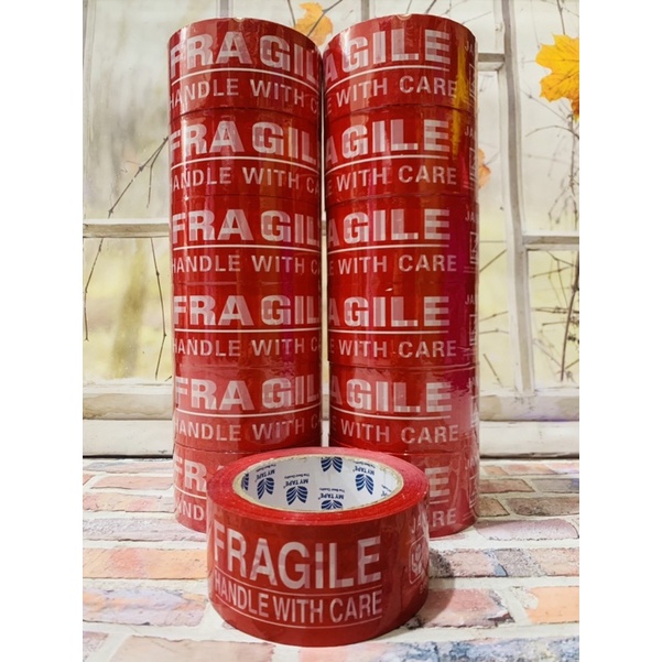 

Lakban Fregile Putih Merah Jangan Di Banting Mudah Pecah Tebal Dan Berkualitas