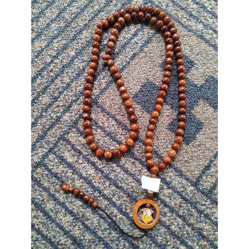 tasbih kokka bulat ± 9 mm ( 9mm )  99 butir bulan terompah