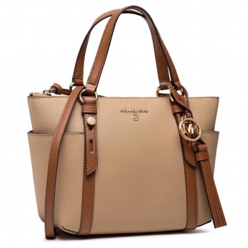 Michael kors mk sullivan small camel multi