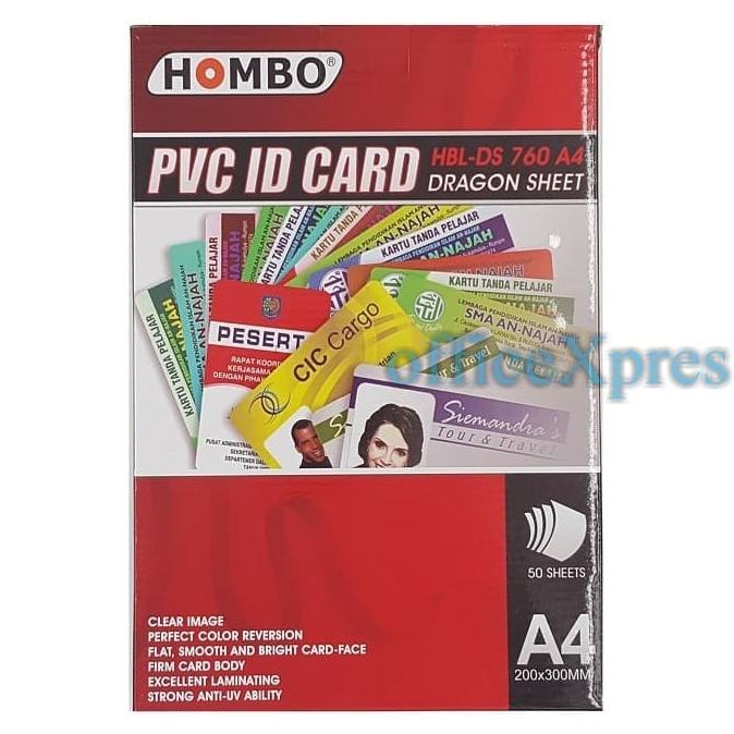

Laminating Film PVC ID Card Dragon Sheet A4 Hombo