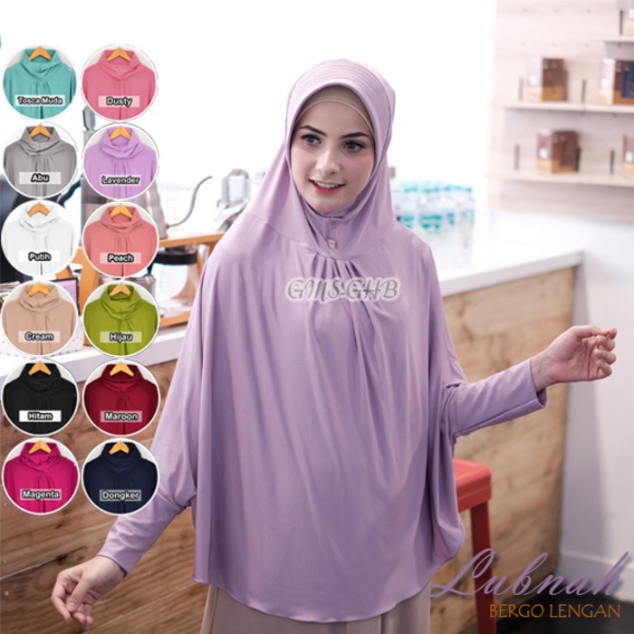 Hijab Bergo Lengan Lubnah Jumbo