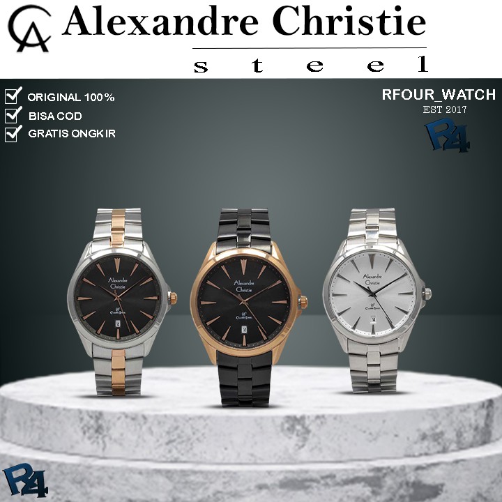 JAM ALEXANDER CHRISTIE PRIA ORIGINAL JAM TANGAN ALEXANDRE CHRISTIE PRIA ALEXANDER CRISTIE 8620