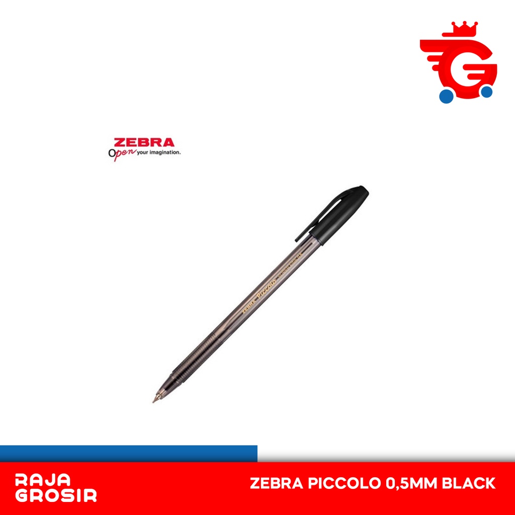 

Zebra Piccolo Pulpen 0,5mm Black 1 Set 12 Pcs