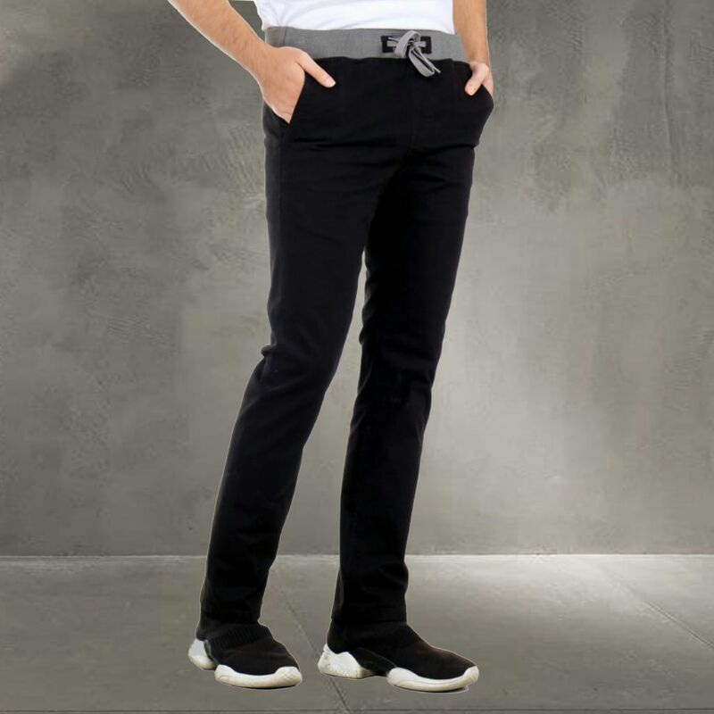 Leeza_9181- Celana Chino Pria Celana Streach Celana Rip Original (Hitam,Abu,Moca,Cream)