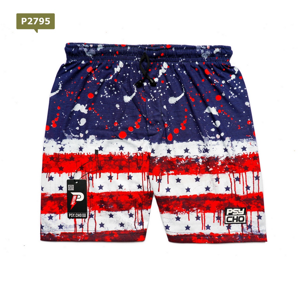 BEST SELLER - BOXER PRIA WANITA CELANA PENDEK GROSIR KOLOR PANTAI-DBM-X38