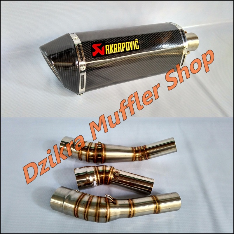 Knalpot Akrapovic layang carbon slip on for New CB150R - CBR150R Lokal K45 Facelift K45G - CBR250R