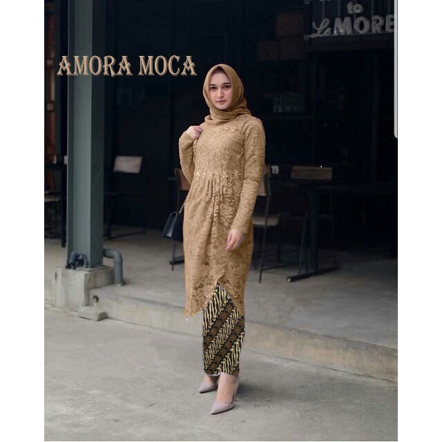 UMMI Sabrina Kebaya Modern Brukat Remaja Muslim Wisuda Kondangan Terbaru Model Bali 2021 ukuran Jumb