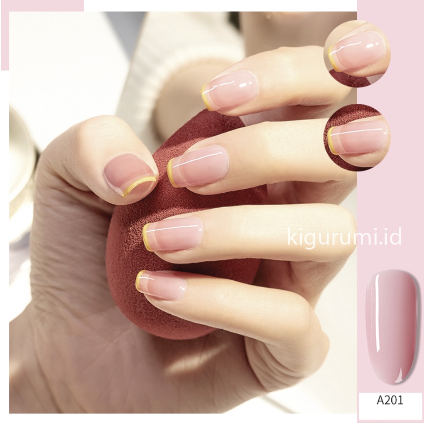 (201-206) CHARZIEG Kutek Halal Soak Off Gel  UV Polish 15 ml Cat Kuku Tahan 2 Bulan KU007