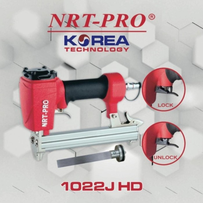 Staples Tembak Angin NRT-PRO 1022J HD Air Stapler Nailer Gun Kompresor