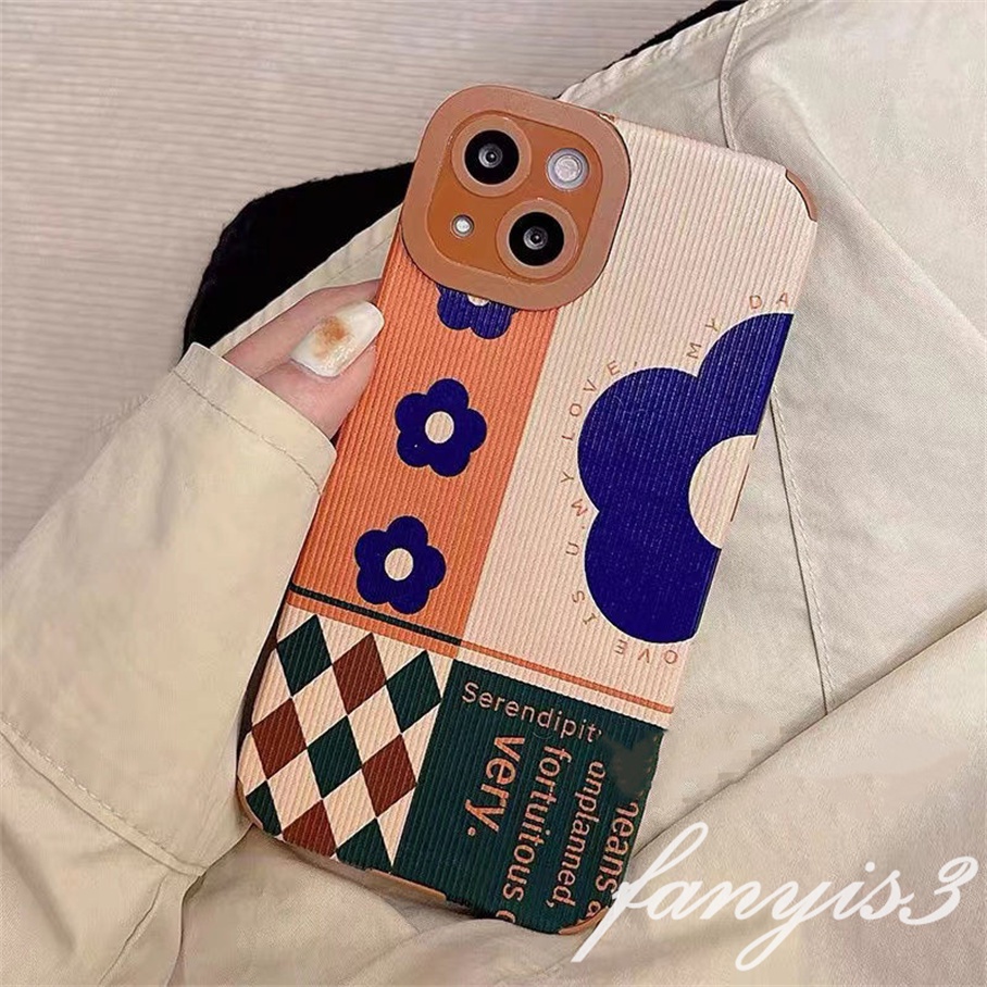 OPPO A57 A16 A16s A15 A15s A94 A74 A54 A94 A55 A53 A33 A32 A5 A9 A31 2020 A5s A3s Reno 6Z 5Z 6 5 F9 Pro Soft Case Pelindung Motif Bunga Vintage Untuk