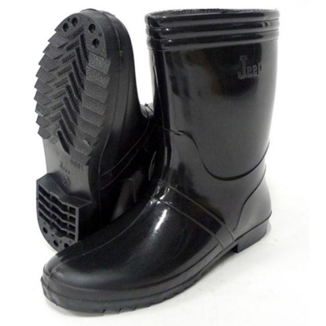 Sepatu boot air pendek 9001 jeep-Hitam