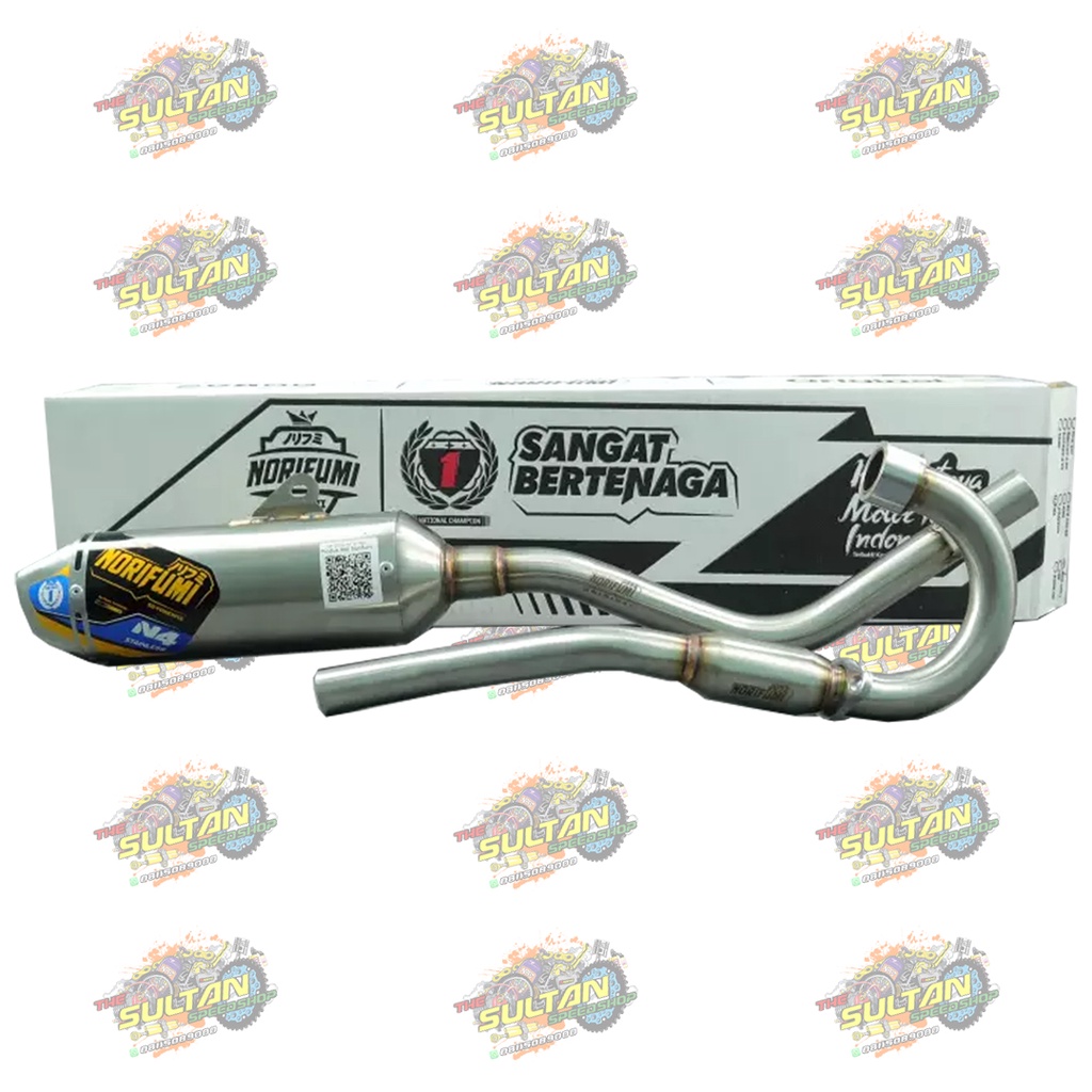 KNALPOT N4 SS NORIFUMI ORIGINAL KLX 150 BF D TRACKER CRF 150 L WR 155