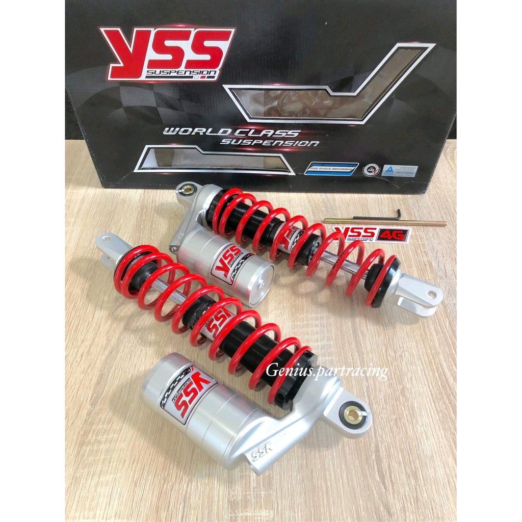SHOCK YSS G SERIES 300MM AEROX RED TABUNG SILVER SERIES O bac 11