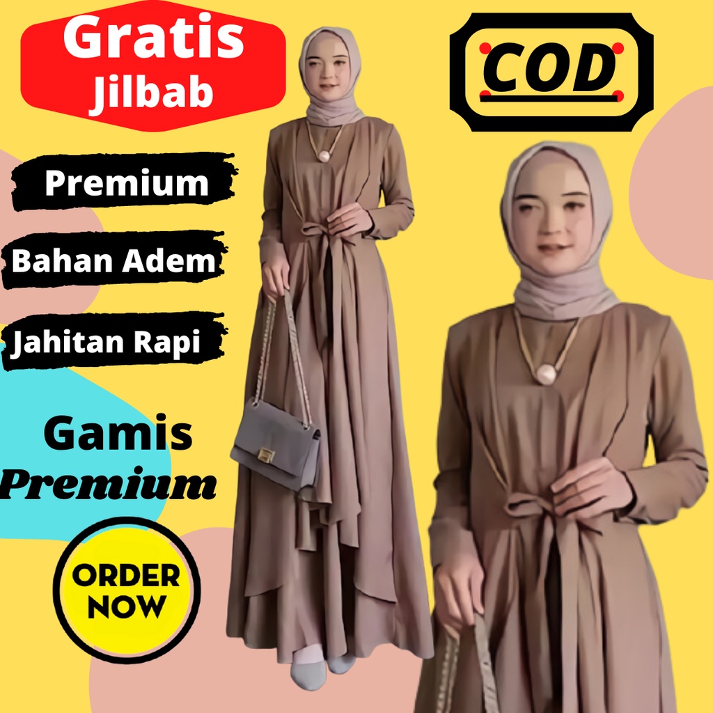 Gamis dress remaja dewasa muslim muslimah syari set wanita pesta kondangan kekinian terbaru 2021 Gamis remaja Pesta Mewah Kekinian Premium Jumbo Syari Wanita Terbaru 2021 Polos Hitam Putih Modern  Abaya Basic Abaya Hitam Abaya Syari abaya Turki Murah