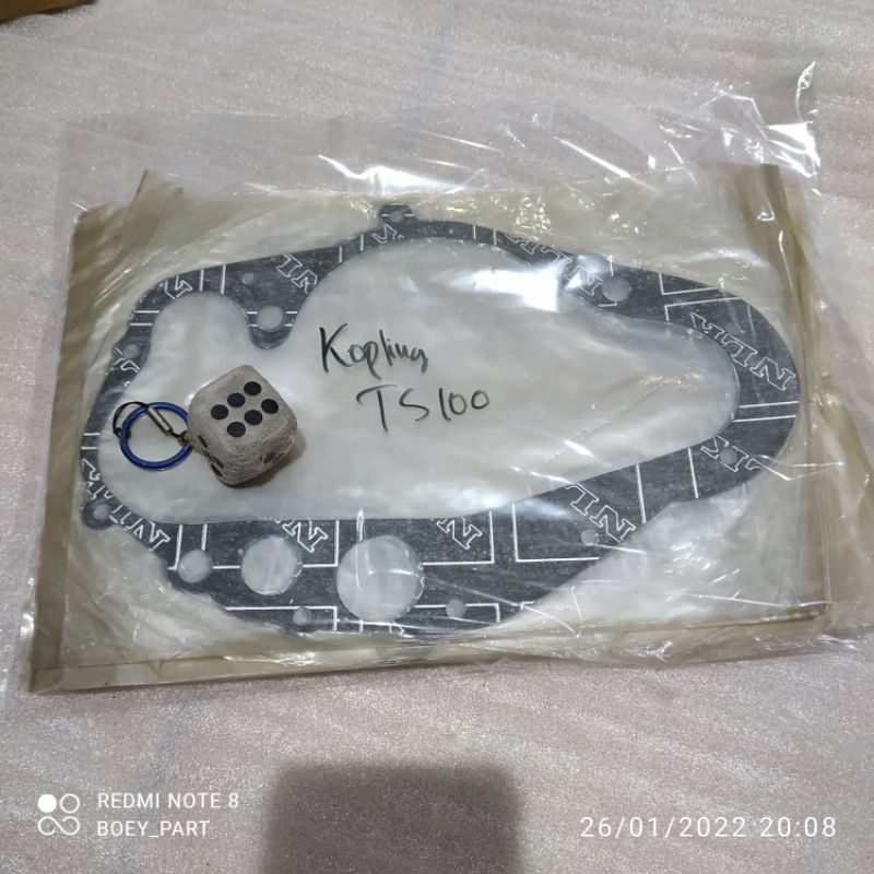 Paking Gasket bak blok kanan kopling suzuki ts100 ts 100 nos NLK