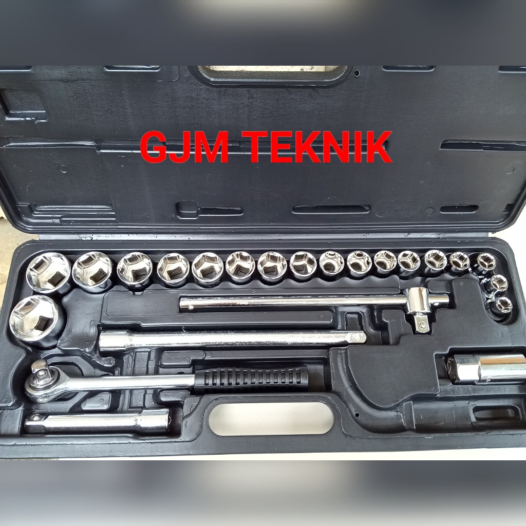 kunci socket set CNL 24 pcs 6PT 0.5 inch - kunci socket murah