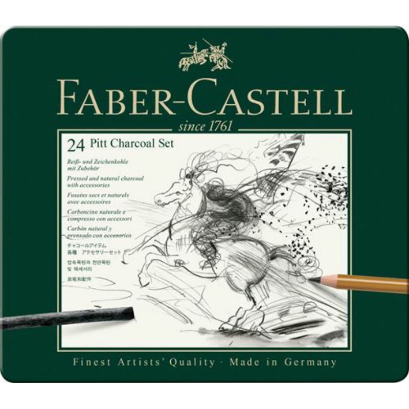 

Charcoal Set 24 Tin Case Faber Castell ll Special promo