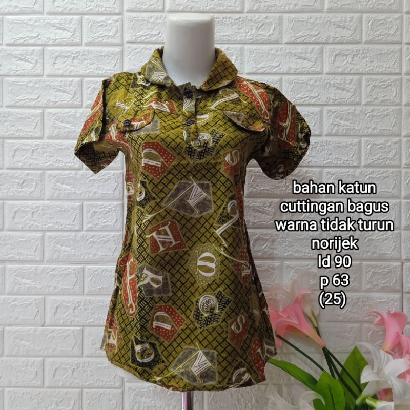 PRELOVED BAJU BATIK WANITA / (PART 1) / PL ATASAN BATIK WANITA / BAJU BEKAS-11