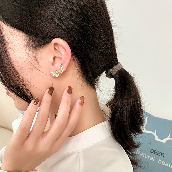 Anting Tusuk Sterling Silver 925 Model Kupu-Kupu Asimetris Gaya Korea Untuk Wanita/Hadiah 2020